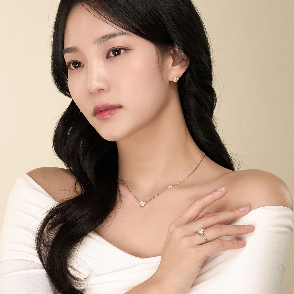 1캐럿 모이사나이트 목걸이 6프롱요약정보 및 구매