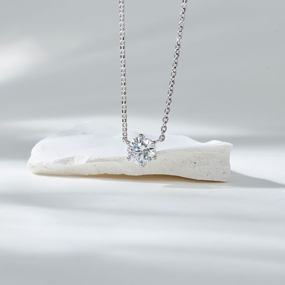 1캐럿 랩 다이아몬드 목걸이 6프롱 요약정보 및 구매