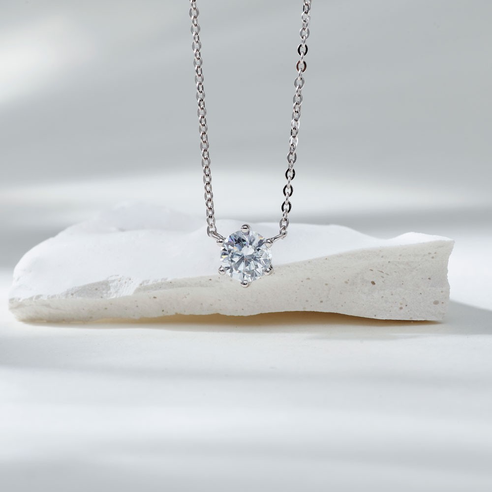 5부 랩 다이아몬드 목걸이 6프롱 요약정보 및 구매