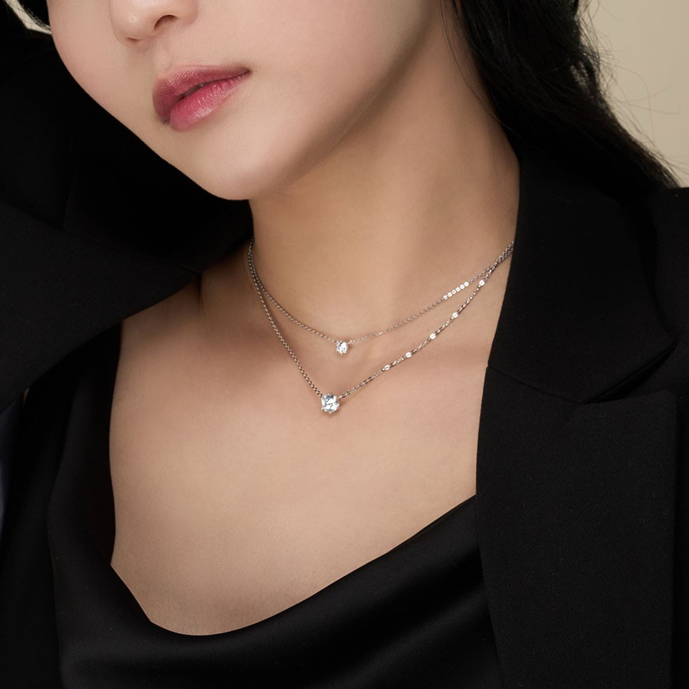 5부 랩 다이아몬드 목걸이 6프롱 요약정보 및 구매