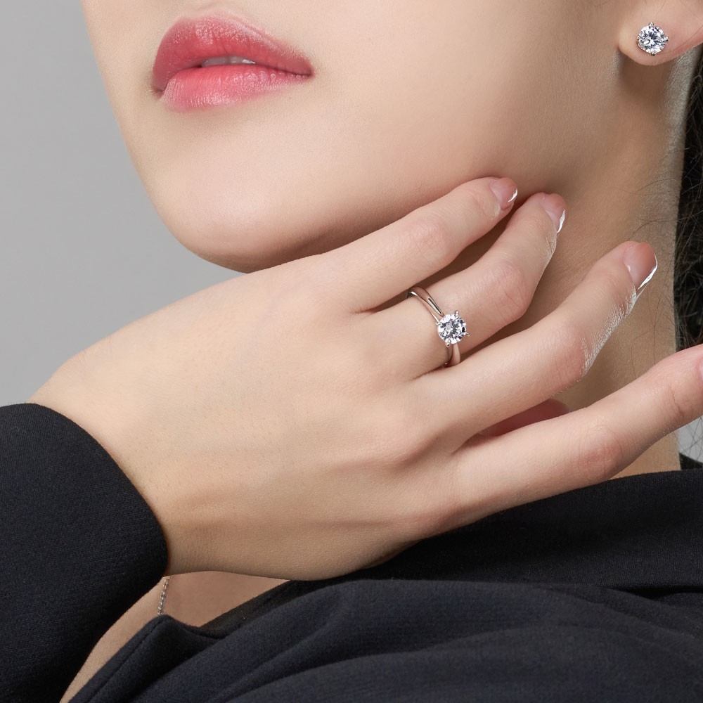 캐럿 랩 다이아몬드 반지 4프롱 요약정보 및 구매