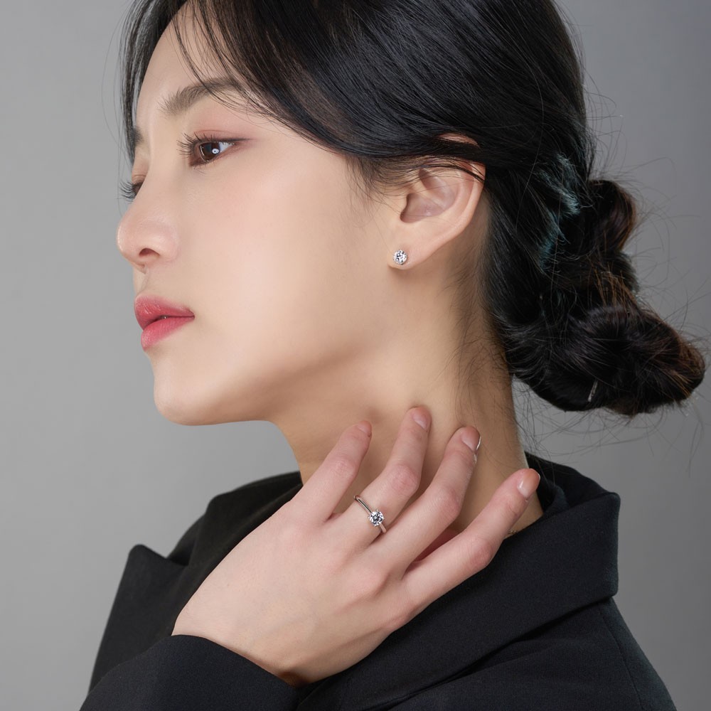 5부 랩 다이아몬드 반지 4프롱 요약정보 및 구매