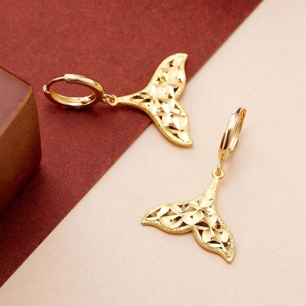 컷팅 돌고래 꼬리 원터치 귀걸이 요약정보 및 구매