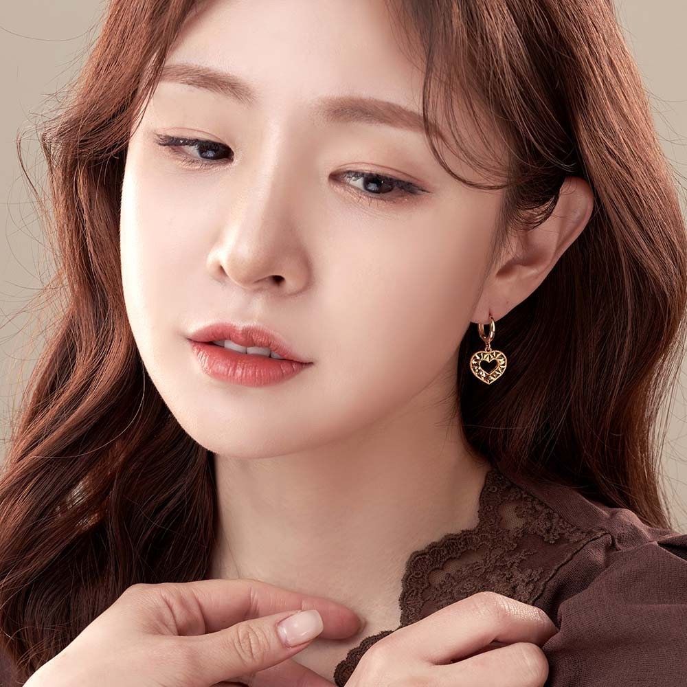 투 하트 컷팅 원터치 귀걸이 요약정보 및 구매