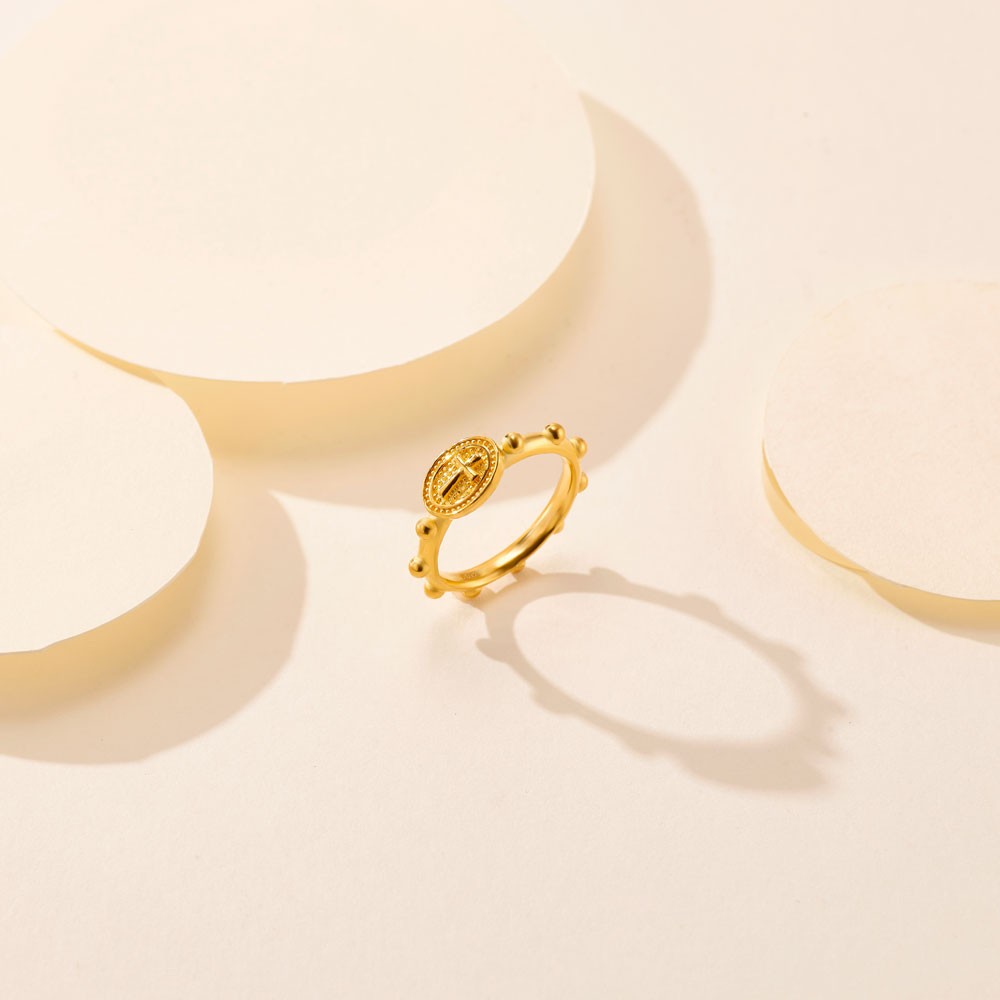 십자가 포인트 볼 라인 반지 요약정보 및 구매