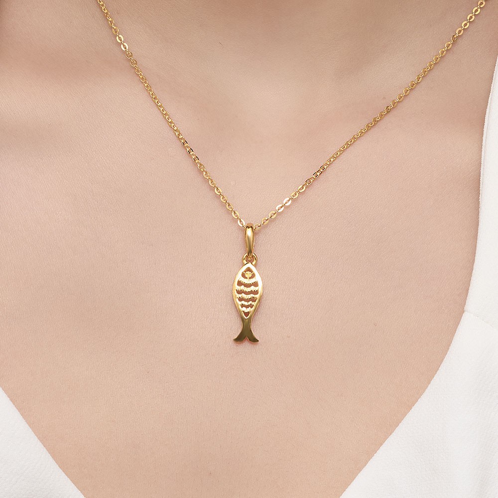 웨이브 물고기 펜던트 목걸이 요약정보 및 구매