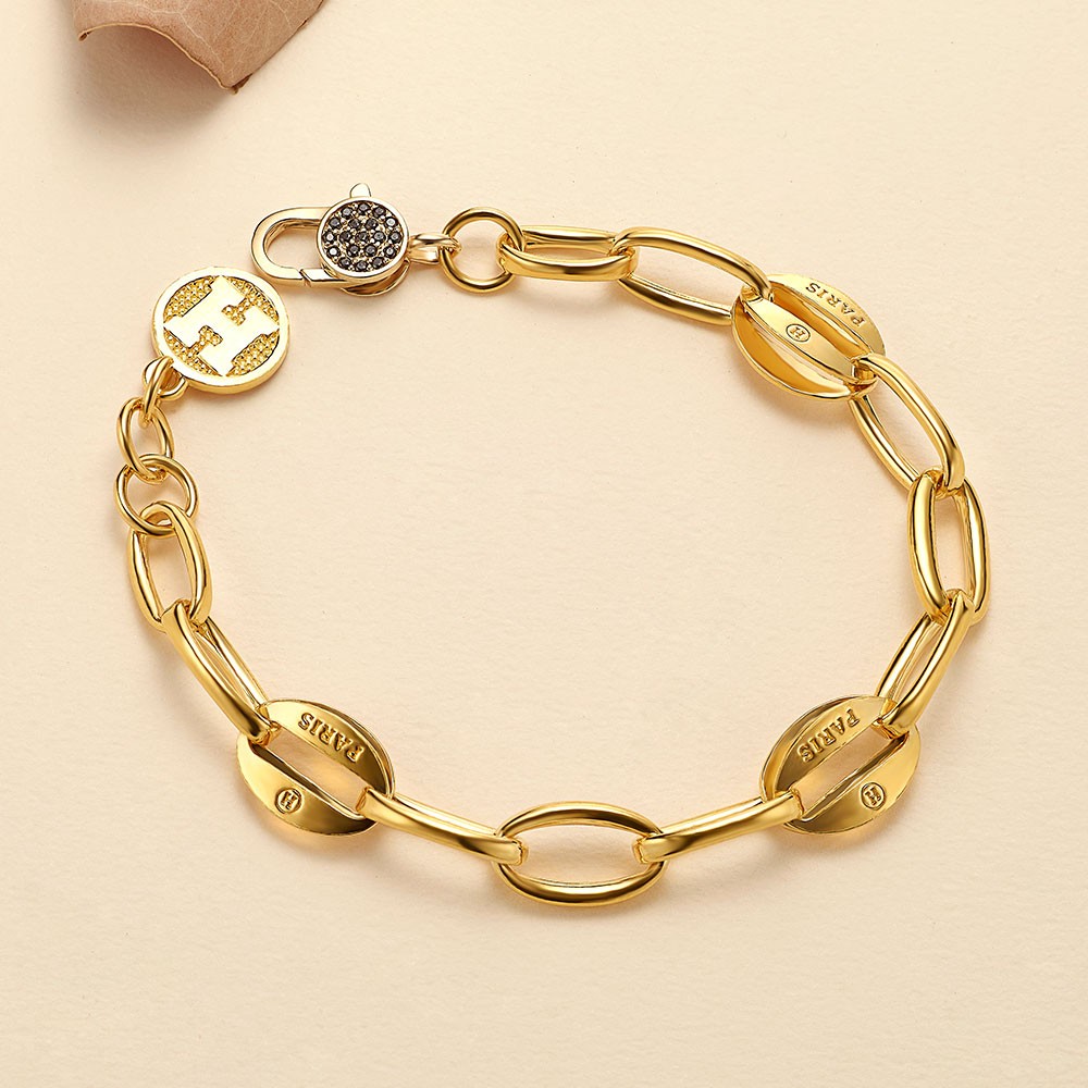 H 코인 라운드 클립 체인 팔찌 요약정보 및 구매