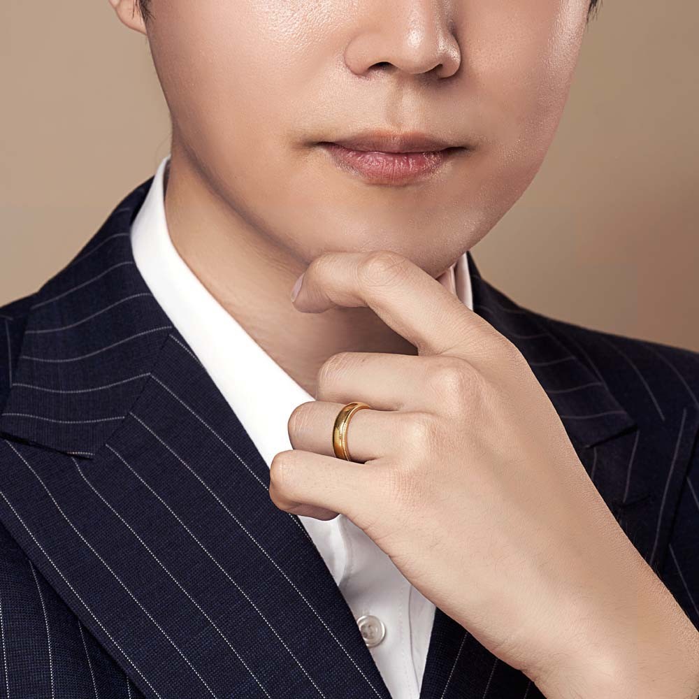 라인 톱니 남자 반지 요약정보 및 구매