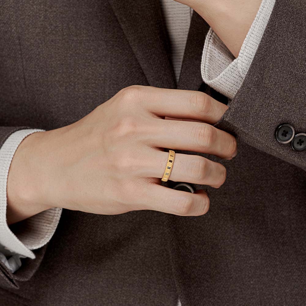 일자 샌딩 밀그레인 남자 반지 요약정보 및 구매