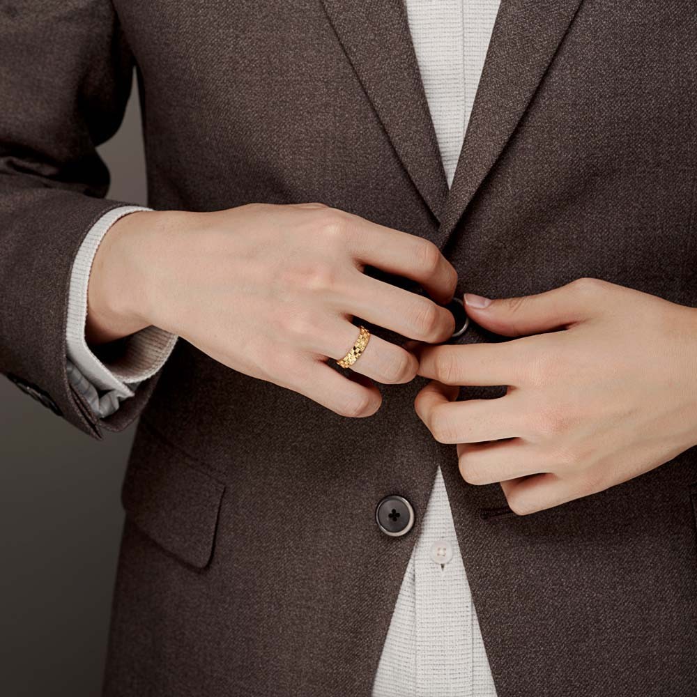 체크 패턴 남자 반지 요약정보 및 구매