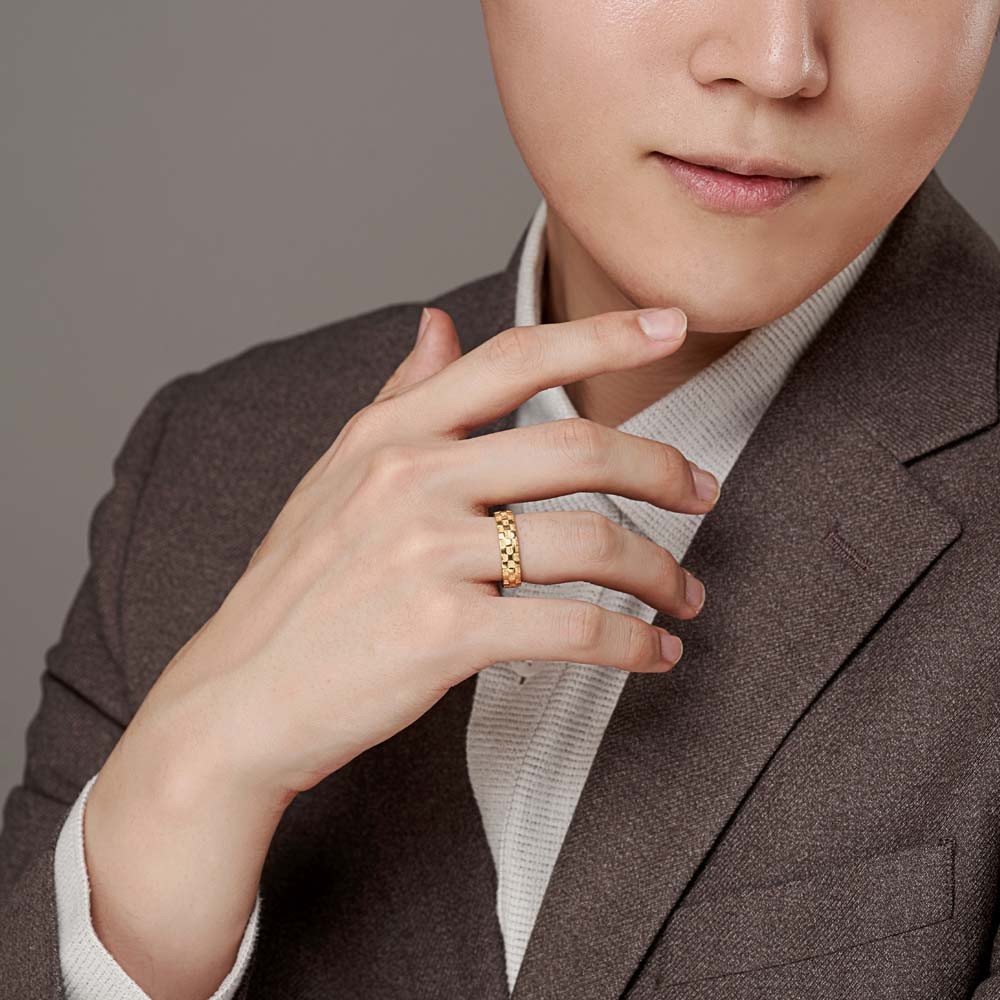 체크 패턴 남자 반지 요약정보 및 구매