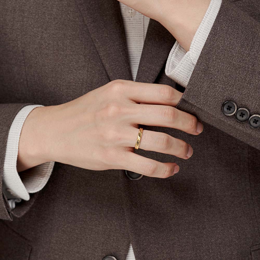 슬림 사선 컷팅 남자 반지 요약정보 및 구매