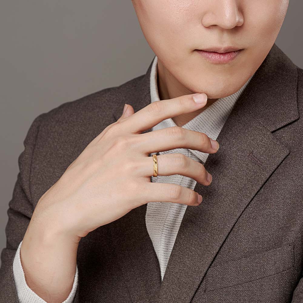 슬림 사선 컷팅 남자 반지 요약정보 및 구매