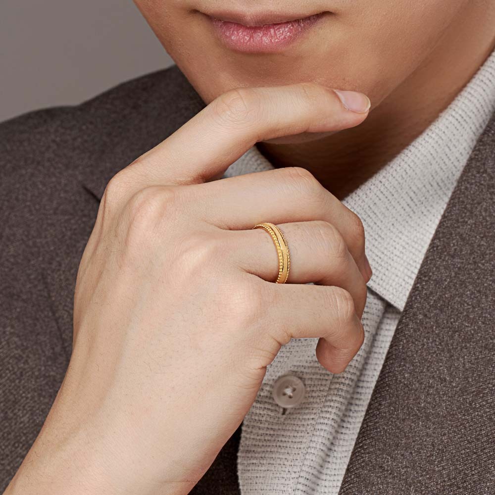 심플 샌딩 밀그레인 남자 반지 요약정보 및 구매