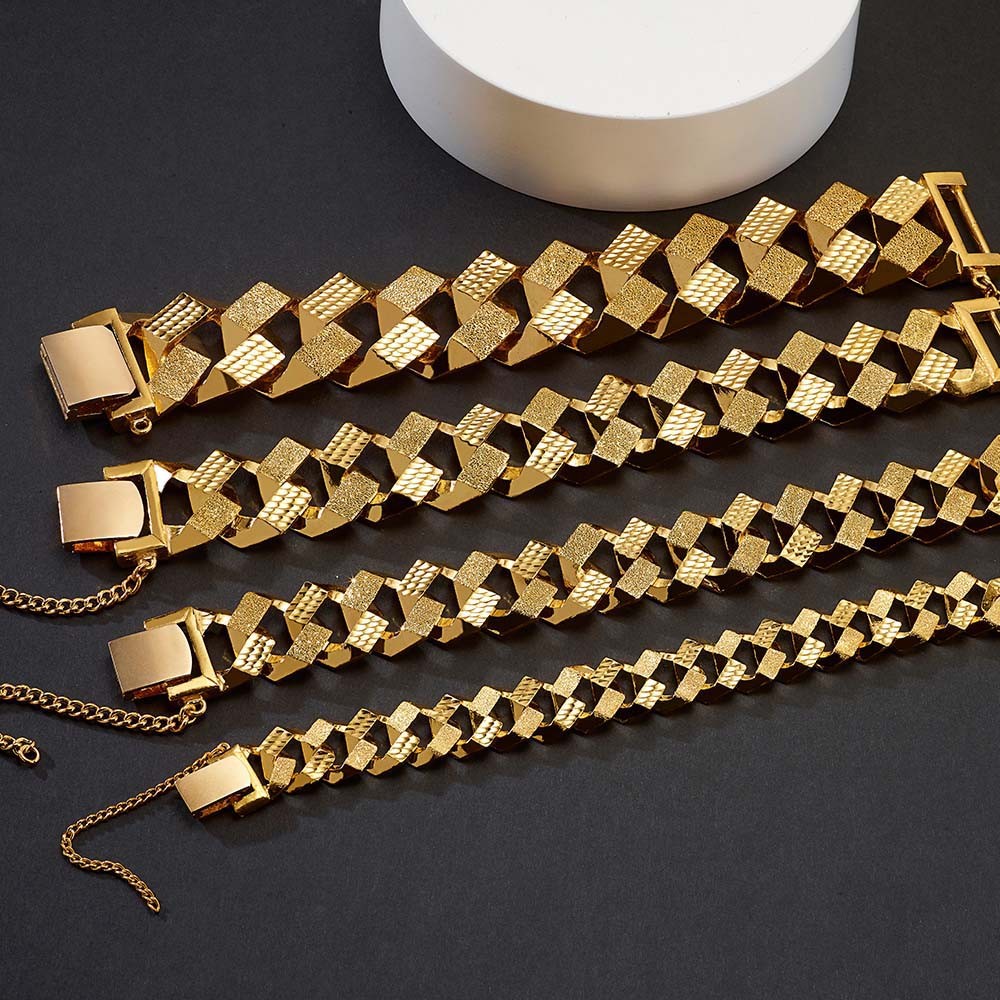 반 할로우 팔각 콤비 체인 팔찌 요약정보 및 구매