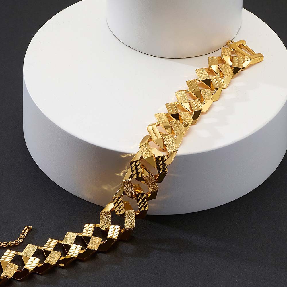 반 할로우 팔각 콤비 체인 팔찌 요약정보 및 구매