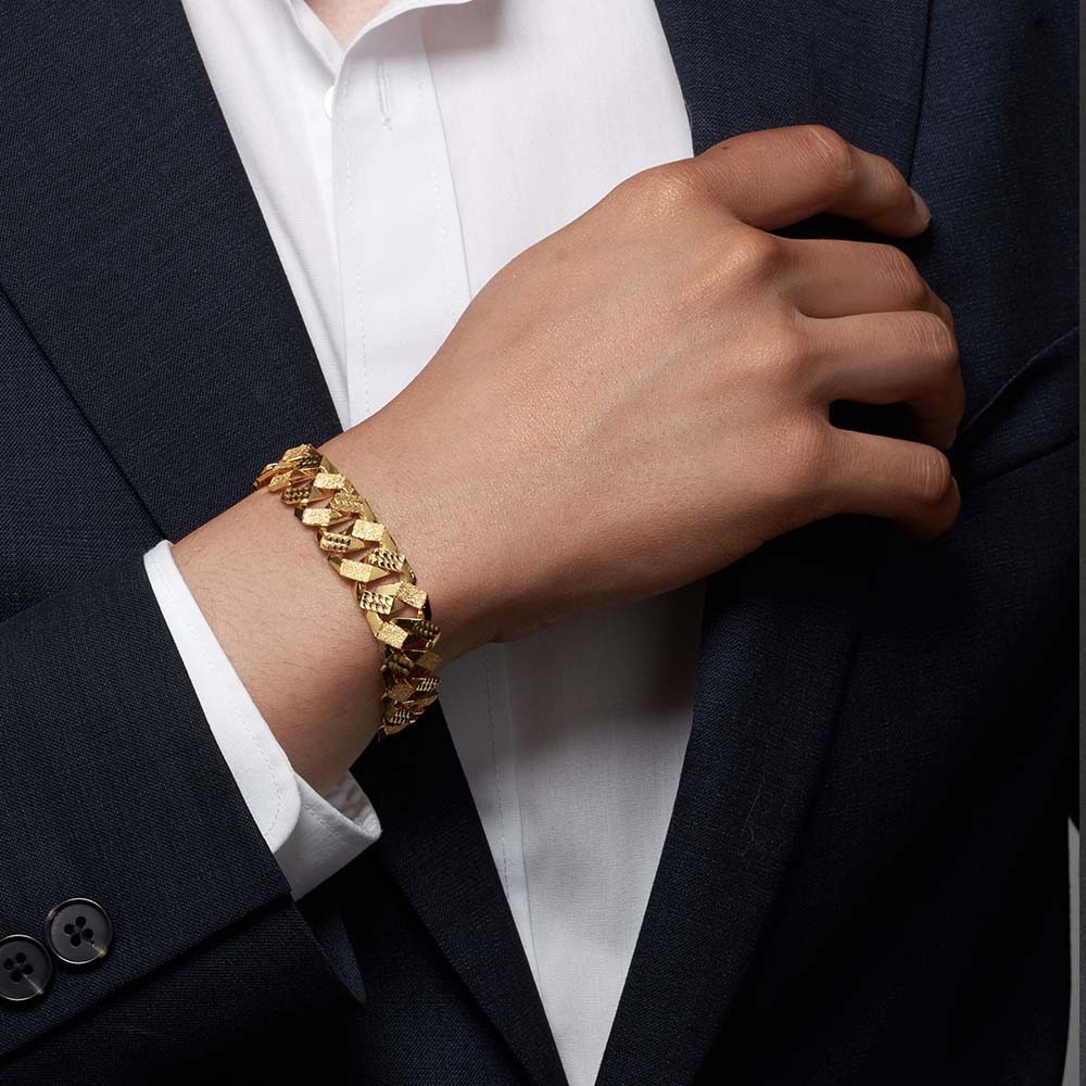 반 할로우 팔각 콤비 체인 팔찌 요약정보 및 구매