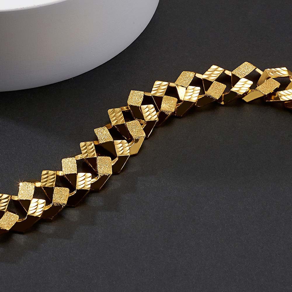 반 할로우 팔각 콤비 체인 팔찌 요약정보 및 구매