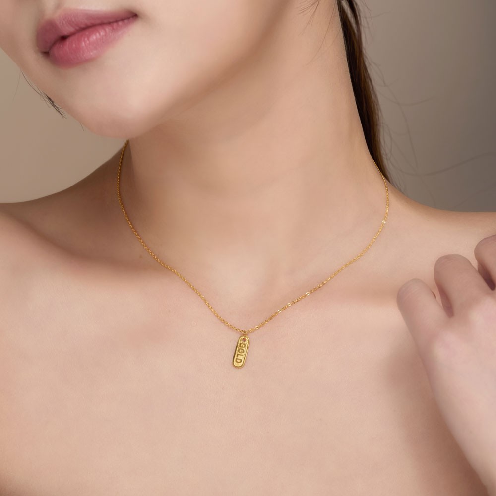 오벌 골드 펜던트 목걸이 요약정보 및 구매