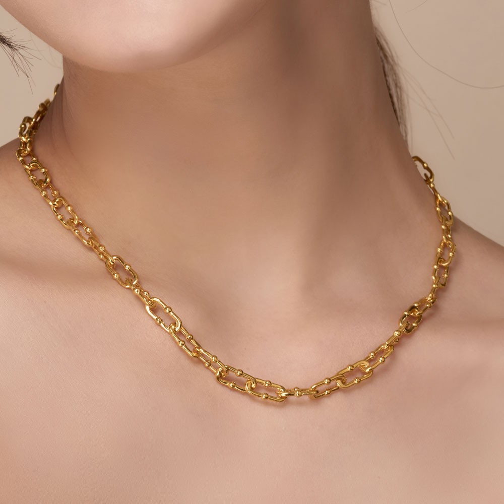 더블 볼 링크 체인 목걸이 요약정보 및 구매