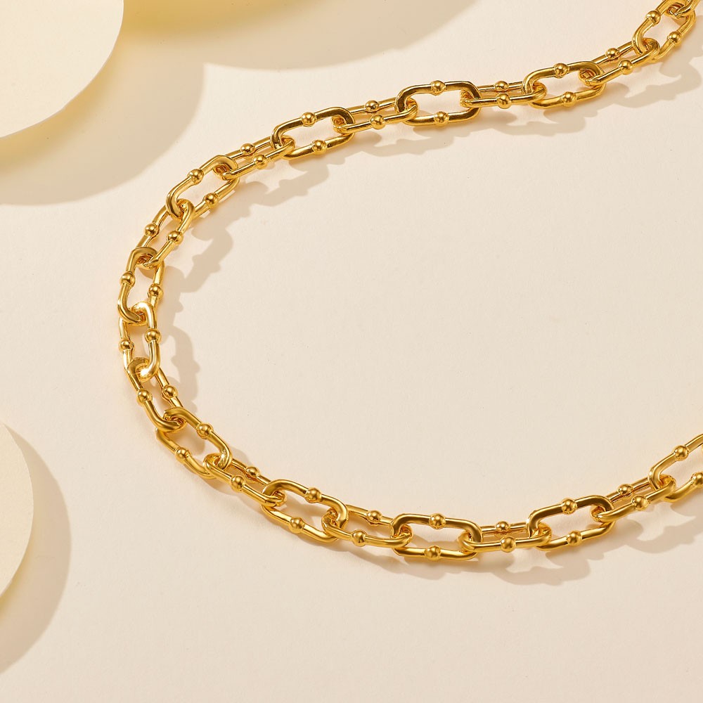 더블 볼 링크 체인 목걸이 요약정보 및 구매