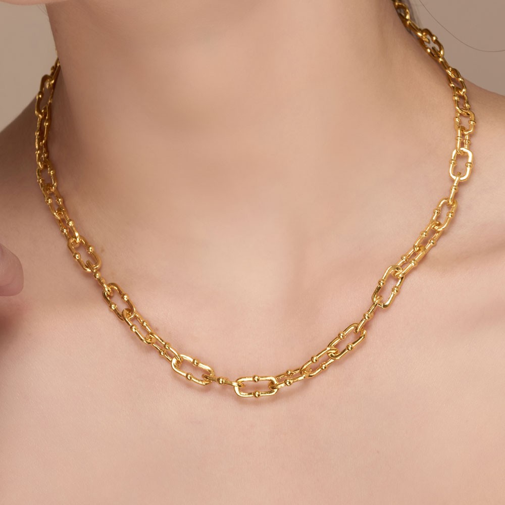 더블 볼 링크 체인 목걸이 요약정보 및 구매