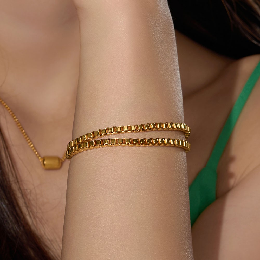 더블 박스 체인 팔찌 요약정보 및 구매