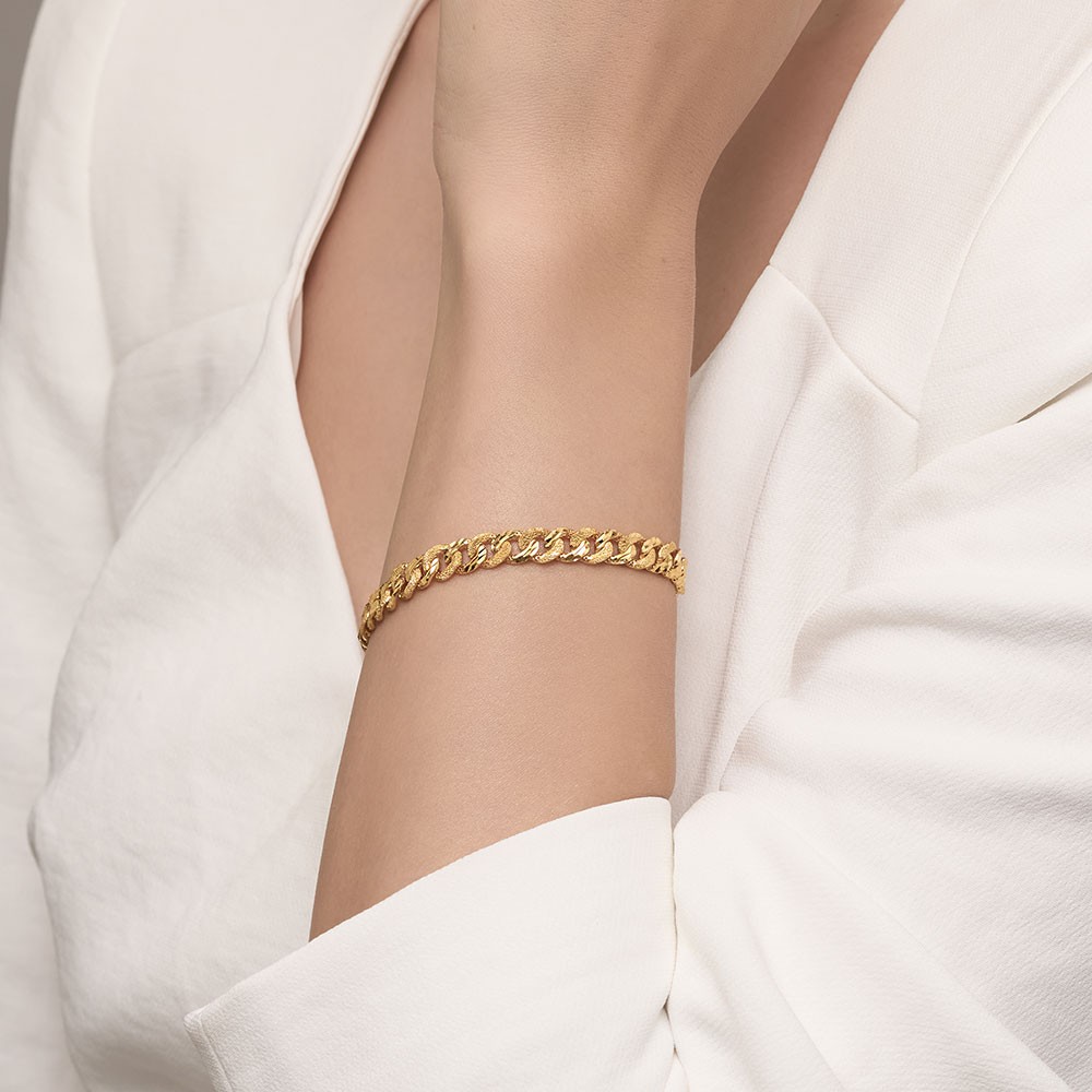 라운드 패턴 체인 팔찌 요약정보 및 구매