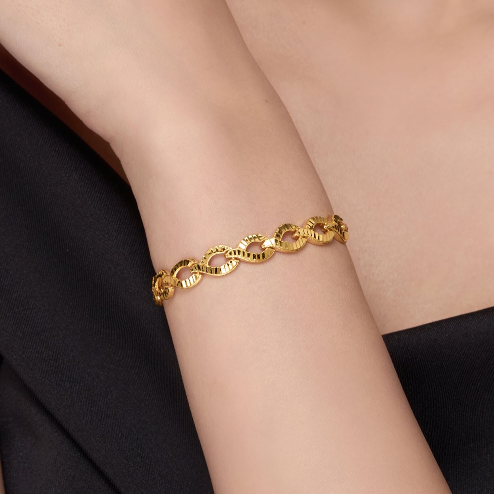 다이아몬드 컷팅 링크 커브 팔찌 요약정보 및 구매