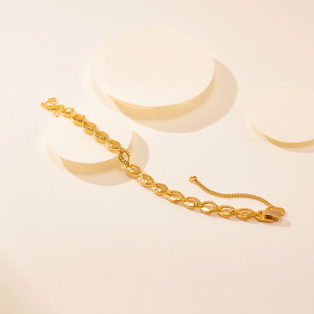 다이아몬드 컷팅 링크 커브 팔찌 요약정보 및 구매