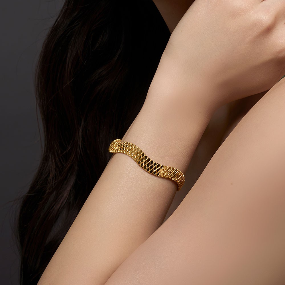 X 밴드 웨이브 뱅글 팔찌 요약정보 및 구매