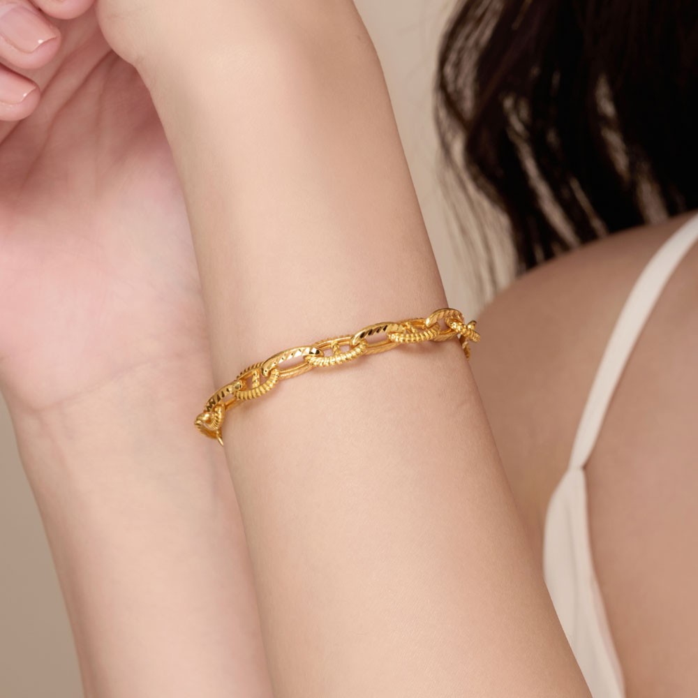 꼬임 커팅 콤비 체인 팔찌 요약정보 및 구매